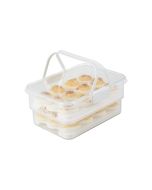 Progressive Snaplock Collapsible Egg Carrier (White)