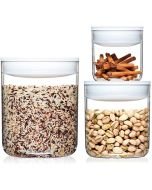Click Clack Pantry Canisters with White Lids (Small) | Set of 3