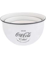 TableCraft Enamel Mixing Bowls (Set of 3) | Coca-Cola