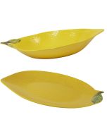 Certified International 2-Piece Melamine 3-D Lemon Serving Set | Lemon Zest