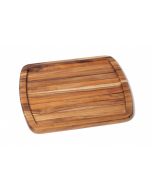 image shows Lipper International Teak Edge Grain Serving Platter against a blank, white background