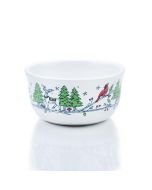 Fiesta® 28oz All-Purpose Gusto Bowl (6") | Christmas Whimsy (White)
