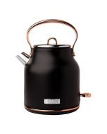 Haden Heritage 7-Cup Electric Kettle | Black and Copper