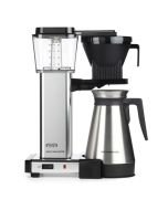 Moccamaster KGBT741 Automatic Drip-Stop 40oz Coffee Maker - Polished Silver, Thermal Carafe (79312)