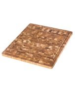eakHaus by ProTeak | Scandi Collection | Medium End Grain Cutting Board with Juice Canal