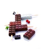 Beautiful ice cream bars made with Silikomart Chocostick Ice Cream Mold Set