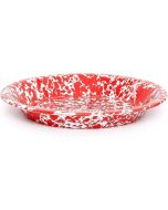 Crow Canyon 10" Pie Plate | Red Marble