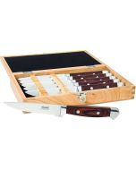 Viking 6-Piece Steak Knife Set With Box | Red