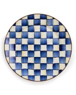 image shows MacKenzie-Childs Royal Check 12" Charger/Plate against a blank, white background