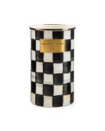 image shows MacKenzie-Childs Courtly Check® Utensil Holder against a blank, white background