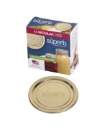 SUPERB Regular Mouth Canning Lids - Box of 12 