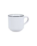 BIA Cordon Bleu 11 oz Mug | Stackable, Black Rim