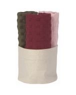 Now Designs Mercantile Dishcloths Gift Basket (Set of 3) | Blush