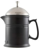 image shows Chantal 16oz French Press | Matte Black against a blank, white background