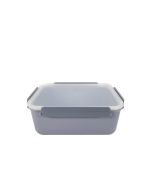 image shows Click Clack 2.8 Quart Daily Food Storage Container | Grey against a blank, white background