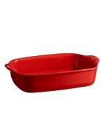 Emile Henry The Right Dish 11.5" x 7.5" Small Rectangular Baking Dish | Burgundy