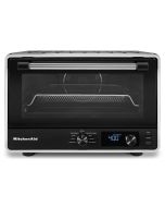 image shows KitchenAid Digital Countertop Oven with Air Fry and Pizza | Matte Black against a blank, white background