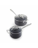 All-Clad Essentials Nonstick Hard Anodized Sauce Pan Set | 2-Piece