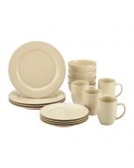 Rachael Ray Cucina Collection 16-Piece Dinnerware Set | Almond Cream
