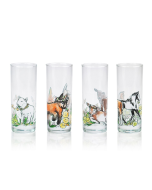 Everything Kitchens Drinking Glasses (Set of 4) | Barnyard Baby Animals