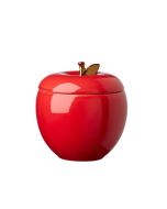 image shows Kate Spade Make It Pop Apple Cookie Jar | Red  against a blank, white background