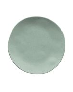 image shows TarHong Organic Wheat 10.6" Dinner Plate | Sage Green  against a blank, white background
