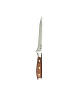 image shows Messermeister Avanta Pakkawood 7" Flexible Boning Knife against a blank, white background