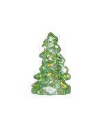  image shows Mosser Glass Holiday Collection 2.75" Tree Figurine | Green Carnival against a blank, white background