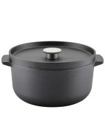 KitchenAid Pre Seasoned Cast Iron 6 Quart Dutch Oven | Black