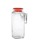 Bormioli Rocco 40.5 oz Gelo Jug with Red Lid