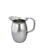 Browne Foodservice 68oz Metal Serving Pitcher with Ice Guard