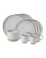 Ellen DeGeneres Brushed Glaze Collection 16-Piece Dinnerware Set | White
