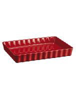 Emile Henry 13.4" x 9.5" Rectangular Tart Dish (Burgundy)