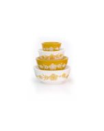 Twinkl Toast Stackable Miniature Vintage Bowls | Butterfly Gold against a white background