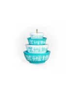 Twinkl Toast Stackable Miniature Vintage Bowls ornament | Butterprint against a white background