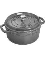 Staub Cast Iron 4 Qt. Round Dutch Oven | Graphite Grey