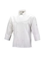 Mercer Millennia Cutlery: Large White Unisex Chef Coat/Chef Jacket for Food Industry Professionals, M60010WHL