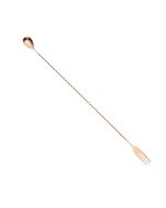 Mercer Barfly 19.6" Bar Spoon with Fork | Copper Plated