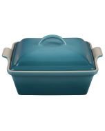 Le Creuset Le Creuset Heritage Stoneware Casserole Dish w/ Lid - Square 2.5 Qt. - Caribbean Blue (PG08053A-2317)