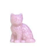 Mosser Glass Kitty Figurine Crown Tuscan