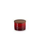 Le Creuset Signature 7oz Salt Cellar with Wood Lid | Cerise