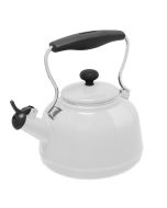 Chantal 1.7 Qt. Enamel-on-Steel Vintage Collection Tea Kettle | White