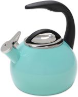 Norpro Stainless Steel Whistling Tea Kettle, Blue 10 x 9 x 8.25