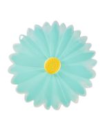 Charles Viancin Silicone Lid | 11" Daisy (Aqua with White)