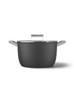 SMEG 8 Qt. Casserole Dish with Lid | Black