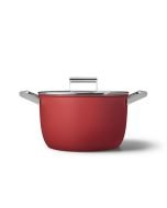 SMEG 8 Qt. Casserole Dish with Lid | Red