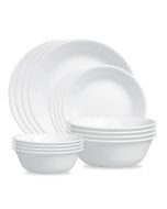 Corelle Livingware 16-Piece Dinnerware Set | Winter Frost White