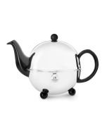 Bredemeijer 17oz Ceramic Teapot | Black & Stainless Steel