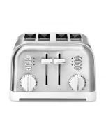 4 Slice White and Stainless Toaster (CPT-180WP1) by Cuisinart