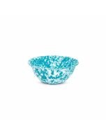Crow Canyon Turquoise Enameled Serving Bowl - D18TQM